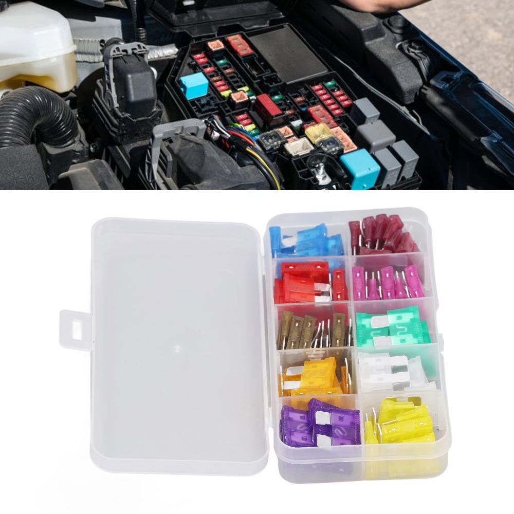 80PCS Colorful Fuseing Assortment Kit Medium Size Replacement Fuseing Automotive Fuseing  Motorcycle