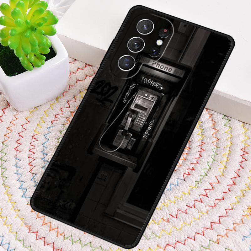 Retro Red Payphone Vintage Payphone Phone Case For Samsung Galaxy Note 10 Pro S26 S25 S24 S23 S22 Ultra Plus S21 FE S20 Cover