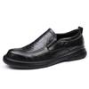 2025 autumn new soft leather men's shoes breathable business dress leather shoes men's trend versatile round head casual shoes men
