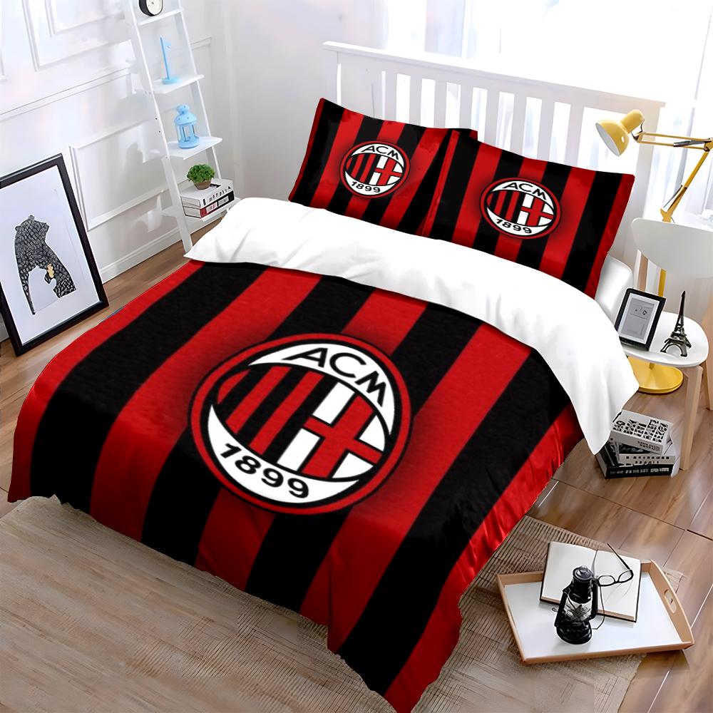 ACM 1899 Red Black Bedding Set Bedding Duvet Cover Set Duvet Cover Pillowcases Home Decor (1 * Duvet Cover 2 * Pillowcases, without duvet insert)