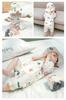 Baby Clothes Romper Short Sleeve Summer Front Open Gauze Coveralls Boys Girls Baby Gift Giraffe Pattern 73cm