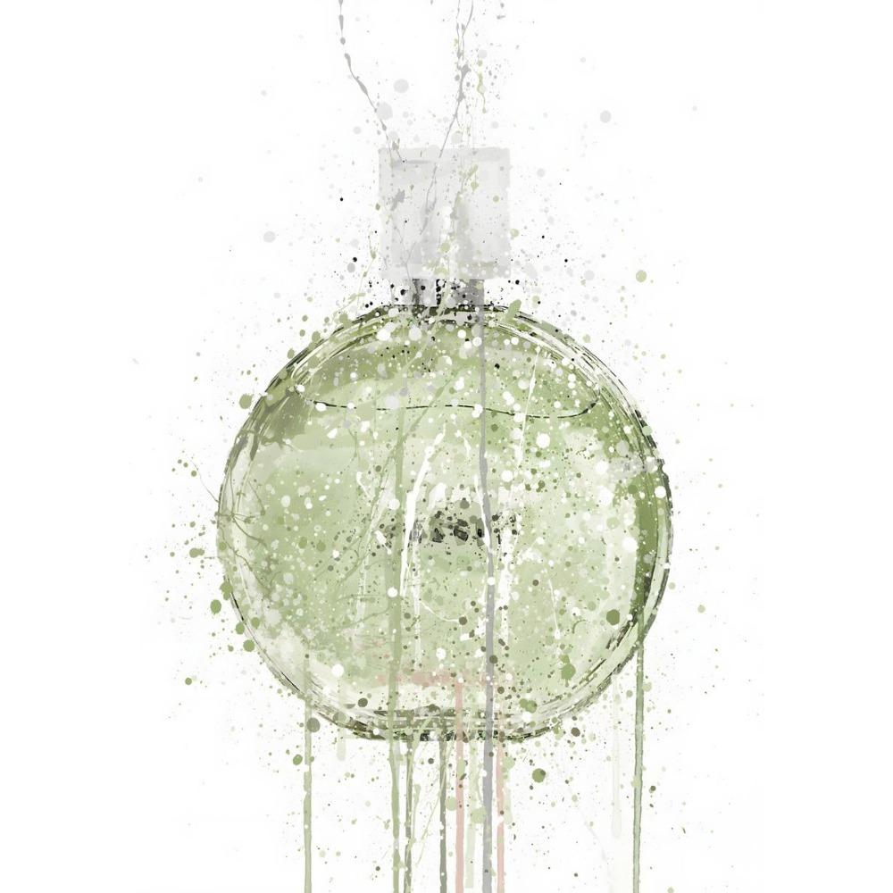 Watercolor Perfume Bottle Prints and Poster Perfume Flower Wall Art Fashion Pictures Canvas Painting for Girls Room Modern Decor