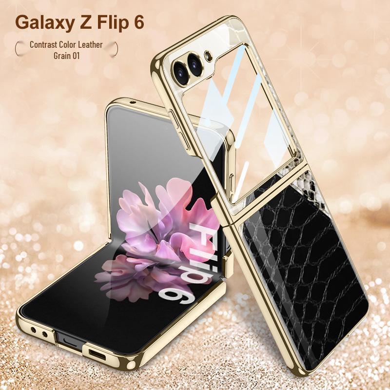 Samsung Z Flip 6 Foldable Screen Case: Anti-Drop, Electroplated, Personalized Protective Phone Cover Samsung Galaxy Z Flip6