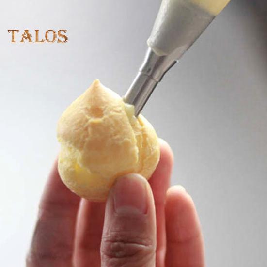 1 Set Puff Piping Bag Nozzles Detachable Anti-deformed Eco-friendly Fashion Manual Decorating Puff Piping Bag Nozzles for Kitchen