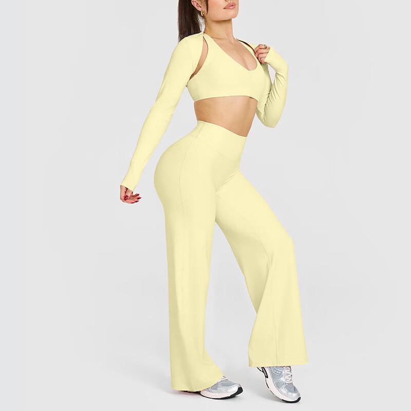 Женский облегающий быстросохнущий комплект для йоги и фитнеса XS