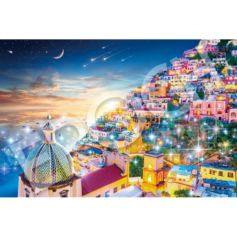 Epoch 1000 Piece Jigsaw Puzzle Overseas Scenery, Mystic View, Sparkling Amalfi Coast (50 x 75 cm)...