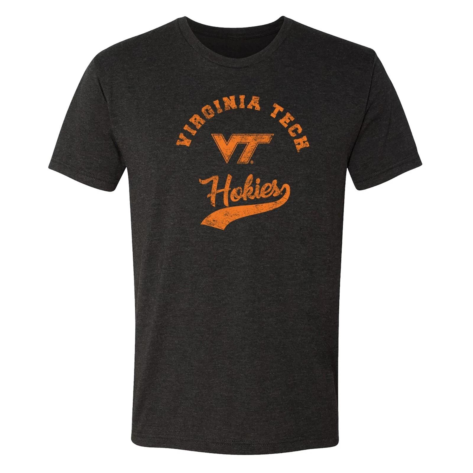 Virginia Tech Retro Script NLA Triblend T-Shirt - Vintage Black M