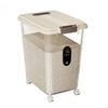 15L Rice Organizer Box with Wheels, 15Kg Flour Storage Containers, Airtight Box, Food