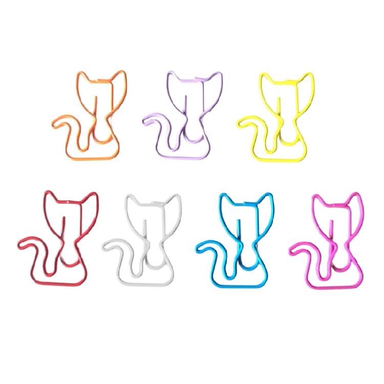 100 Pcs Lovely Animal Bookmarks Decorative Paper Clips Dogs Shaped Paper Clips Office School Supplies