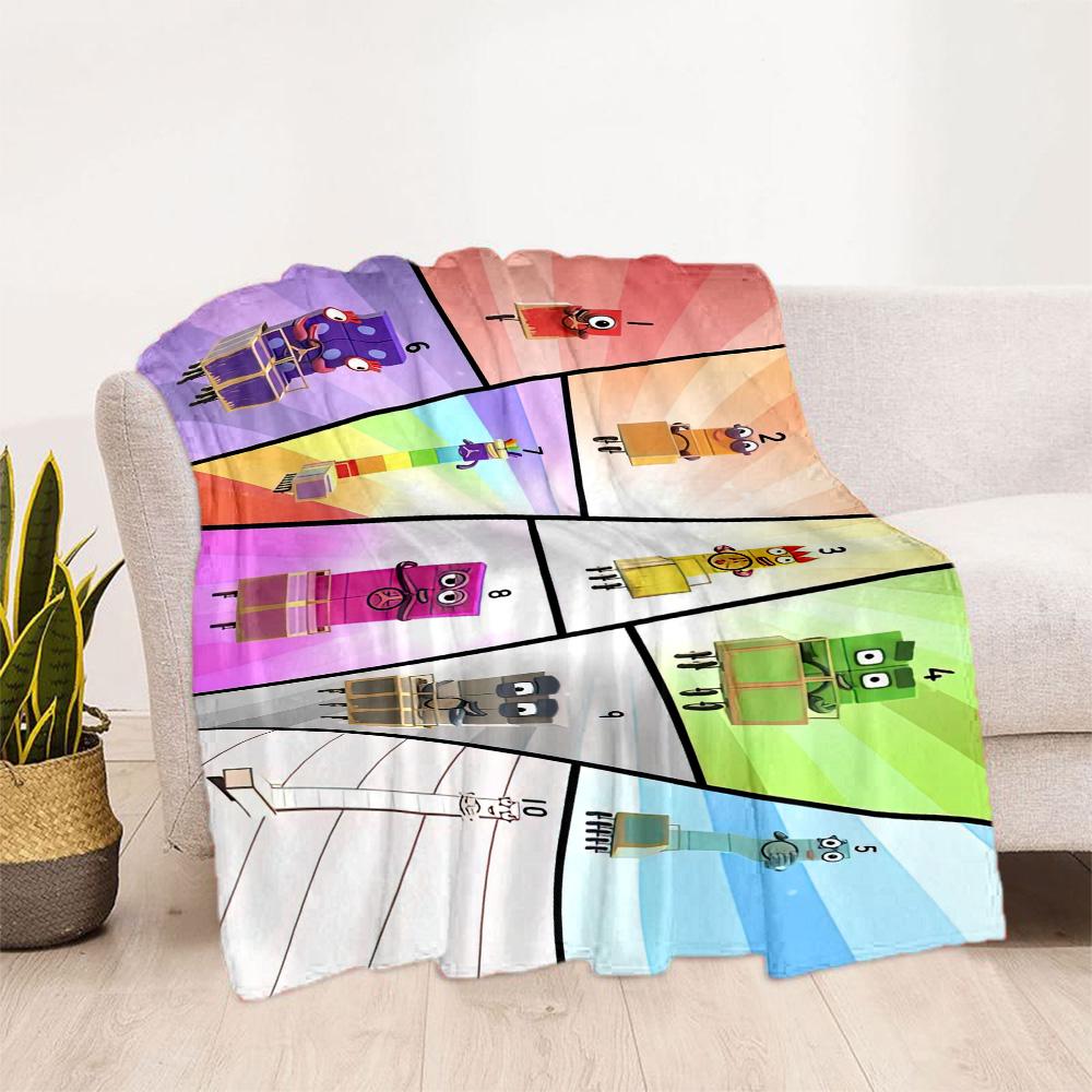 Numberblocks Blanket Soft & Cozy Perfect for Bed Office Chair Office for All Occasions Warmthful Decor Suitable for Gifting Relatives and Friends