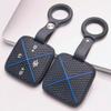 Soft Silicone Smart Key Sleeve for Zeekr Zeekr 001 Zeekr 009 Zeekr X Zeekr 007 with Keychain Honeycomb Texture Anti Scratch Smart Key Fob Sleeve