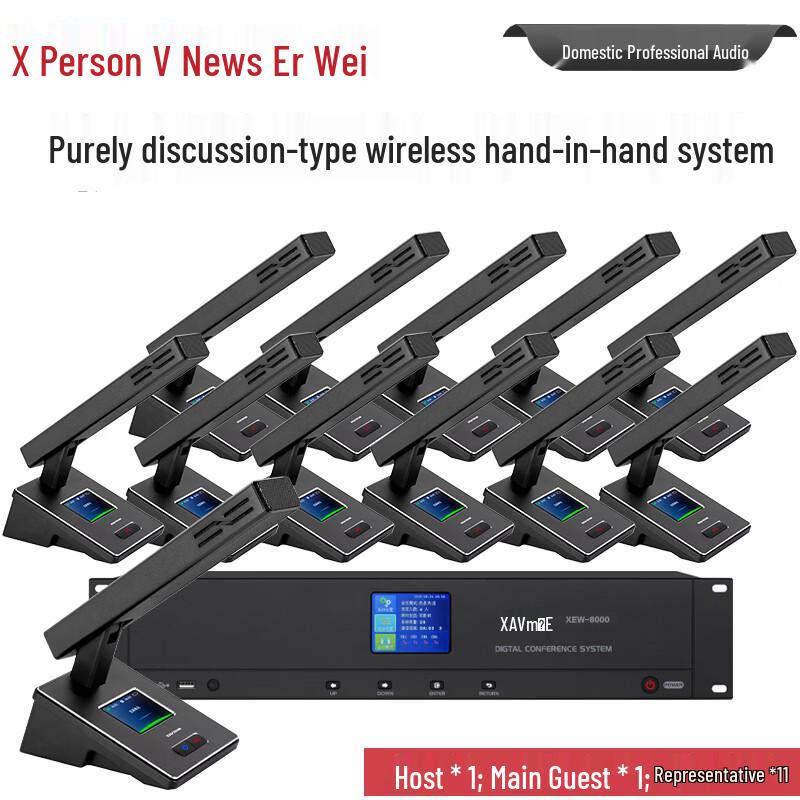 

XEW-8000 Professional Digital Wireless Conference Microphone System (CN version)