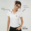 La Chapelle Women's Polo Collar Short Sleeve T-Shirt