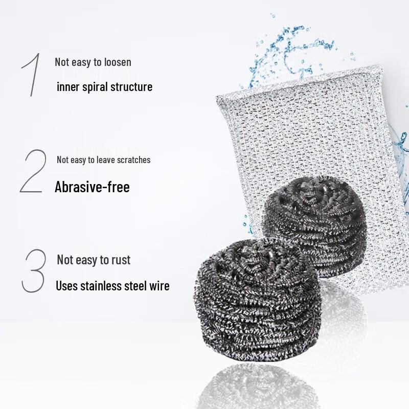 Ai Ge MHBC3 Non-Shedding Spiral Scouring Pads, 3-Pack (30 Bulk Packs)