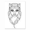 Nordic Minimalist  Figures Line Art Sexy Woman Body Nude Wall Canvas Paintings Drawing Posters Prints Decoration for Livingroom
