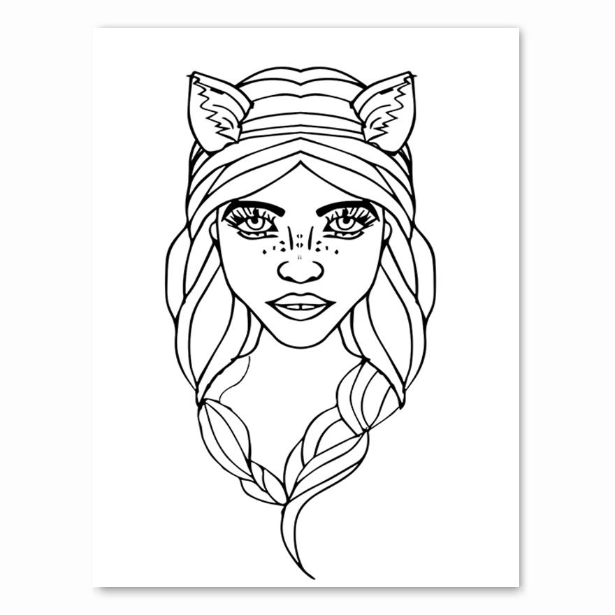 Nordic Minimalist Figures Line Art Sexy Woman Body Nude Wall Canvas Paintings Drawing Posters Prints Decoration for Livingroom