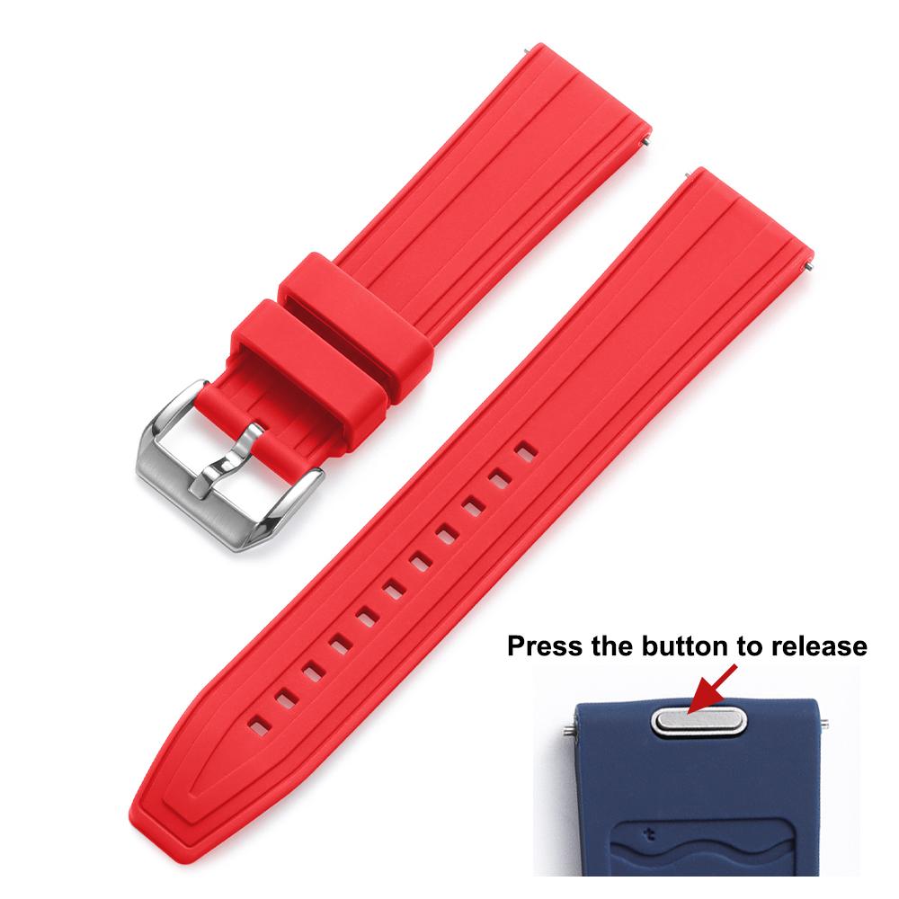 Tropical Rubber Watch Band Waterproof Sports Watch Strap 20mm 22mm Premium Rubber Diving SmartWatch Band for Oris for Omega Belt