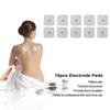10pcs Self Adhesive Replacement Electrode Pad  4*4cm Digital TENS Nonwoven for Muscle Stimulator