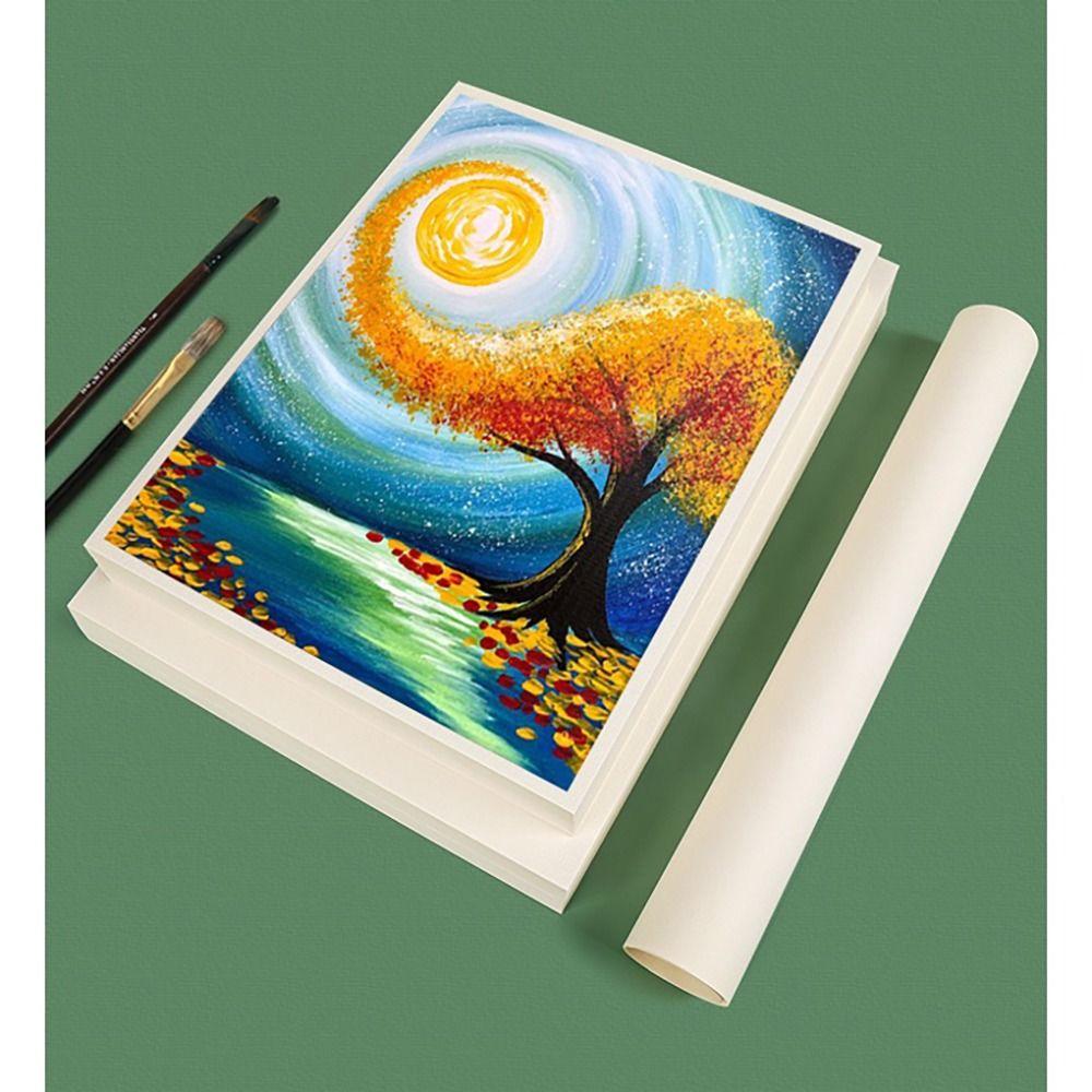 50Sheets/Set 200g Thickened Oil Painting Paper Oil Painting Stick Special Paper  Crayon Painting