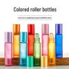 Matte Crystal White Glass Roll-on Essential Oil Bottle