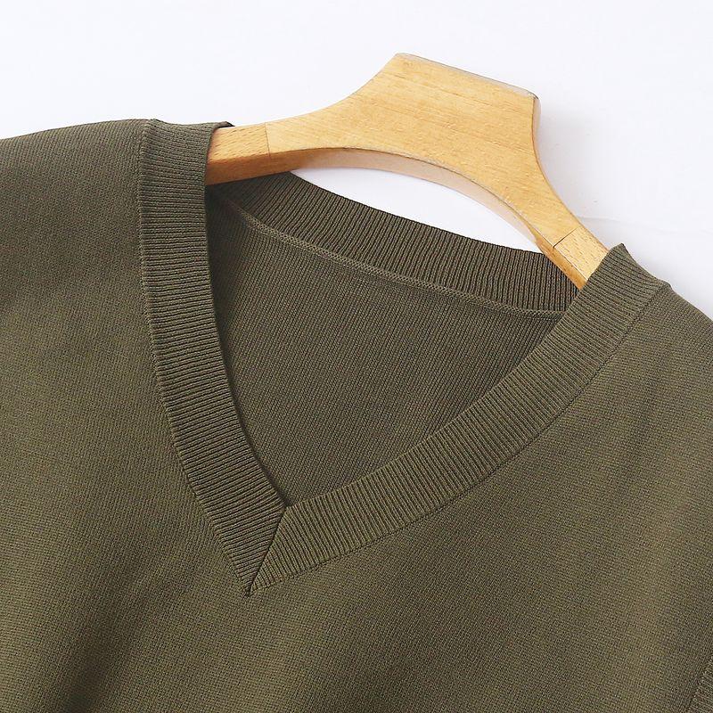 Layered Dress Autumn New Foreign Trade Women Clothes Sweater Vest Elastic Waist Chiffon Pleated Long Dress 32504