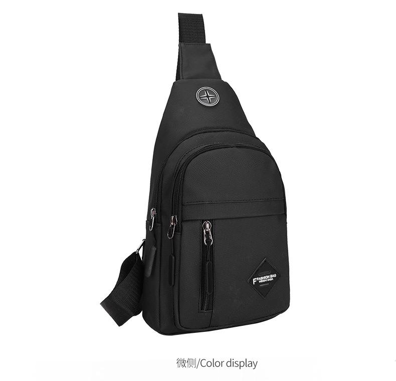 Unisex Chest Bag Simple Storage Bag Lightweight Travel Small Backpack Crossbody Bag Fashion Casual Single Should Bags