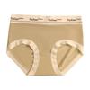 "Womens Seamless Mid-Waist Antibacterial Quick-Dry Underwear: Ultra-Thin Ice Silk, Breathable, Hip-Lifting Summer Pants for Girls & Students"