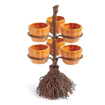 Snackschalenständer Halloween Kürbis Halloween Kürbisform Schale Süßigkeiten Kekse Kekse Korb Dessertpräsentation Handtuch