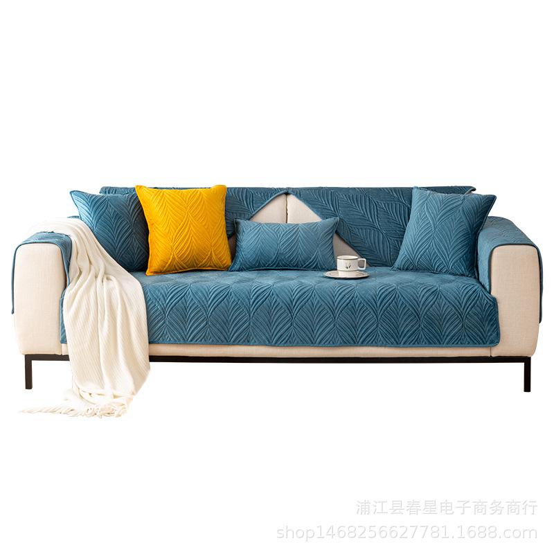 Nordic Simple Polštář na pohovku Zimní plyš Zesílený polštář Protiskluzový potah Látkový Potah na pohovku