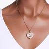 Swarovski Heart Pendant With Crystals Women Necklace Gold 5680399
