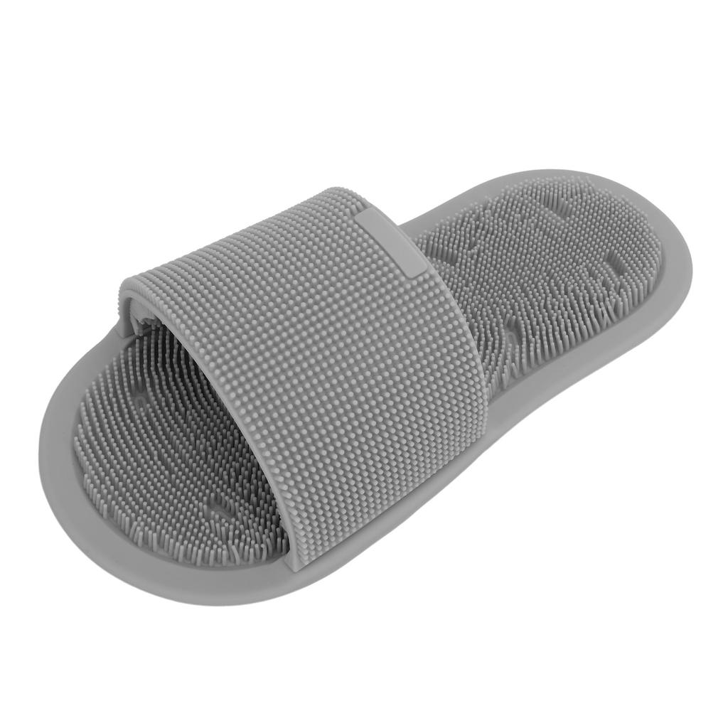 1 Piece Shower Foot Scrubber Soft Silicone Non Slip Suction Cups Foot Cleaner Slipper Without Bending