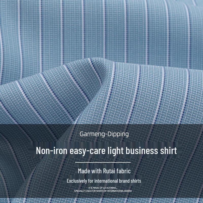 ROMON Men's Non-Iron Plaid Business Shirt