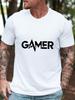 Gaming Graphic T-shirt - Navy Blue Gamer Design Tee