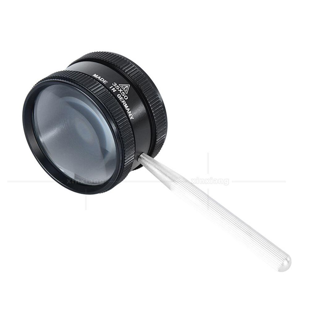 

Optical Glass Lens Handheld Magnifying Glass 35X Reading Magnifying Glass Jewelry Loupe чорний