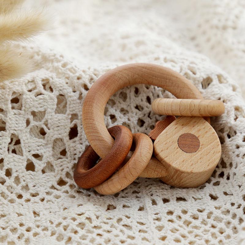 Children's Musical Wooden Rattle Toy Set for Early Education and Gift