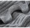 Elegant 3D Wave Edge Cashmere Ruffle Cardigan - Women's Autumn/Winter Flared Sleeve Knitwear