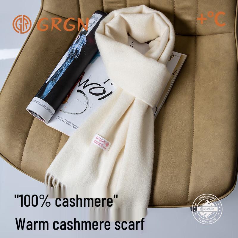 GRGN Women's Pure Cashmere Autumn Winter Scarf with Gift Box