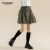 Girls' Korean Style Plaid Pleated Skirt