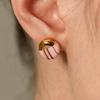 Cerabonito Stratum Daily Round Earring (autumn)