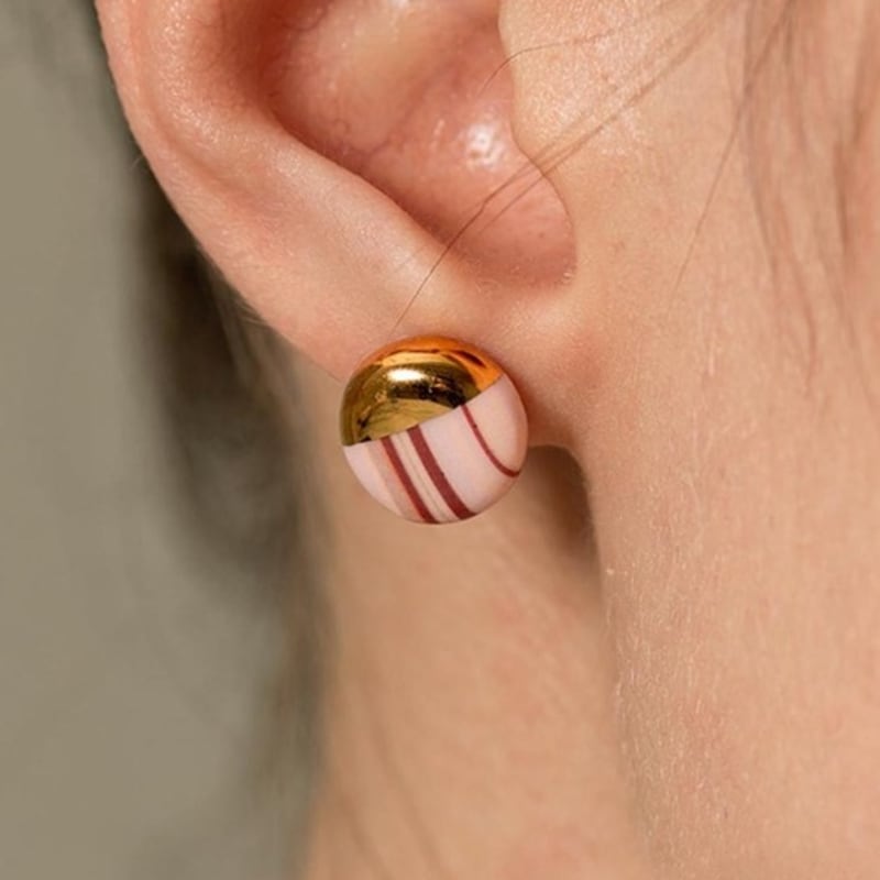 cerabonito Stratum daily round earring (autumn)