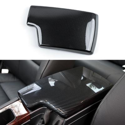 BMW 3 Serisi için E90 E91 E92 E93 2005-2012 Aksesuarları Araba Kol Dayama Kapağı Kapak Trim ABS Karbon Fiber Merkezi Konsol Depolama