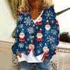 Women's Fashion Short Coat Casual Long Sleeve Printed Single Breasted Plush Top