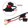 Motorcycle Battery Charger Cord SAE Adapter Battery Quick Connect SAE To O Ring Terminal Quick Disconnect Assembly Extension