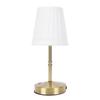 Cordless LED Table Lamp USB Touch Control Dimmable Fabric Shade Table Lamp for Bedroom