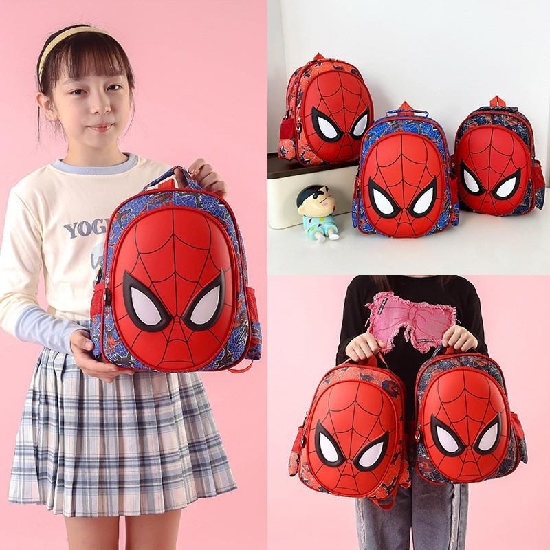 3d Spider-man Children's Backpack For Boys And Girls Stylish Nylon School Bag