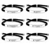 Cross Jesus Scripture Quote Bracelet Christian Bible Verse Engraved Letters Stainless Steel Bracelets Braided Rope Wristband