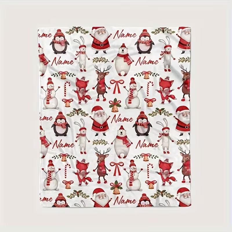 Cozy Gingerbread Coffee Flannel Blanket, Featuring A Sweet Candy Design Couch Bed, or In The Office Throughout The Year Blanket