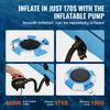 VEVOR Inflatable Water Bouncer 10ft Recreational Water Trampoline Portable Bounce Swim Platform Kids Adults Floating Rebounder