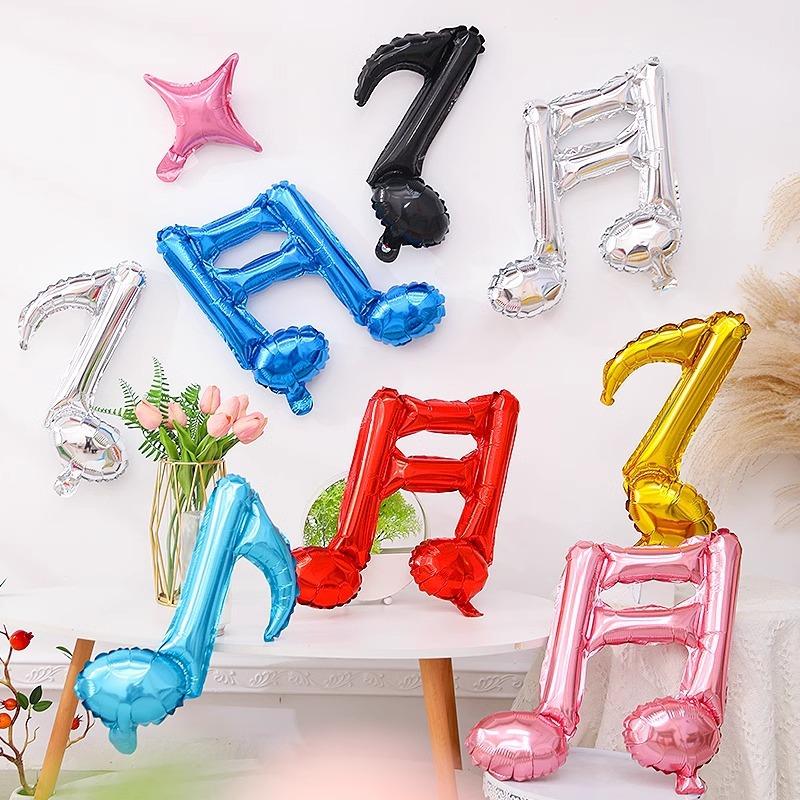 Radio Music Note Aluminum Balloon, Baby Birthday Party School Concert Wedding Decoration Balloon cm