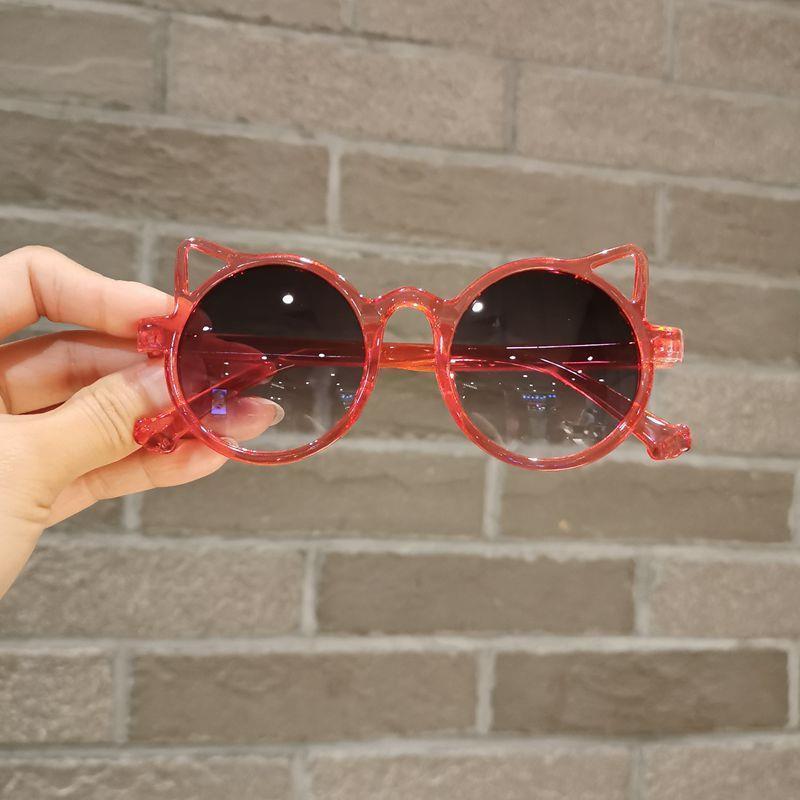 New Fashionable Children Sunglasses Cute Cat Eyeframe Boys and Girls Trendy Dressing Baby Outdoor Decoration Eyewear Uv400